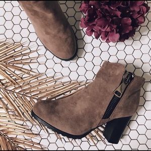 Bootie with Large Zipper Detail